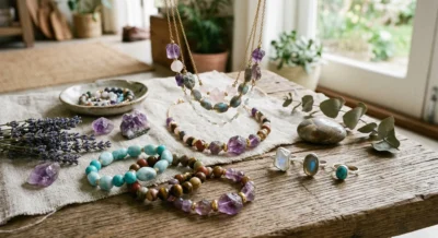 porter pierre bague collier bracelet